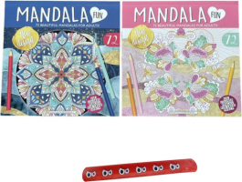 Mandala Kleurboek - Set van 2 - 72 Kleurplaten - Volwassenen en kinderen - Tekenen - Kleurboek